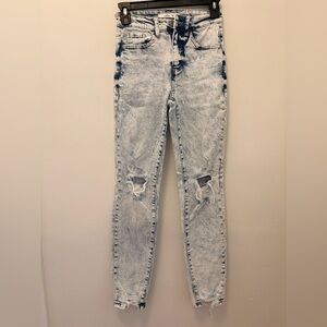 Willow+Root Size 22 Distressed Acid Wash Jeans